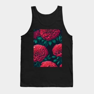 Red Carnation Dark Fantasy Tank Top